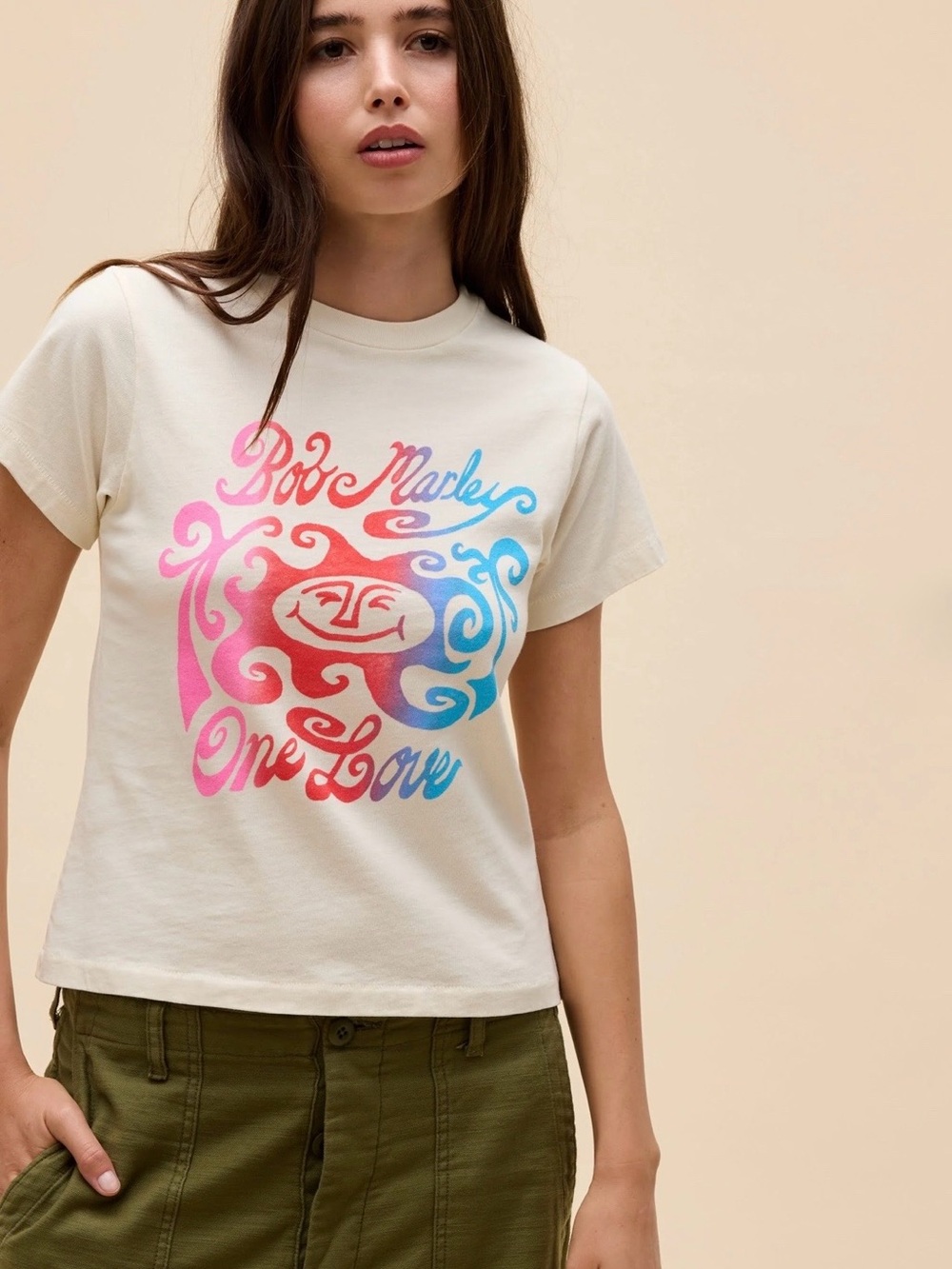 Daydreamer Bob Marley One Love Gradient Vintage Tee